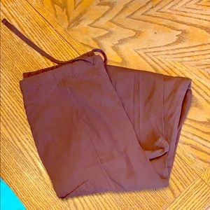 Brown scrub pants